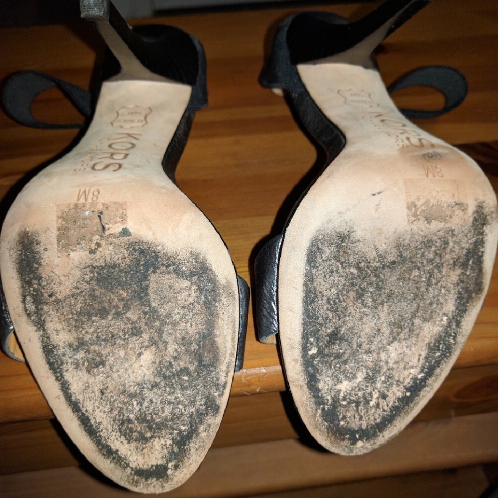 Vintage EUC Kors by Michael kors leather stiletto sz 8 - Picture 4 of 4